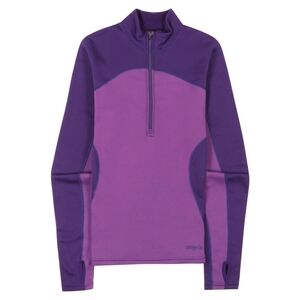 Patagonia Purple Fleece Capilene 4 Expedition Hiking Outdoor Weight Zip-Neck